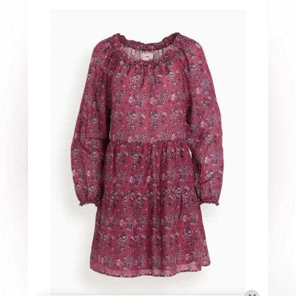 ! XÍRENA Lea Floral Cotton Silk Pullover Mini Dress - Picture 1 of 6
